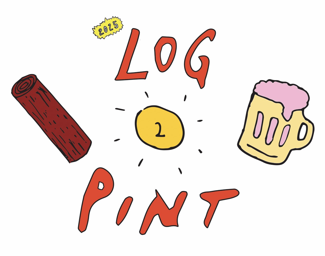 Log 2 Pint Poster
